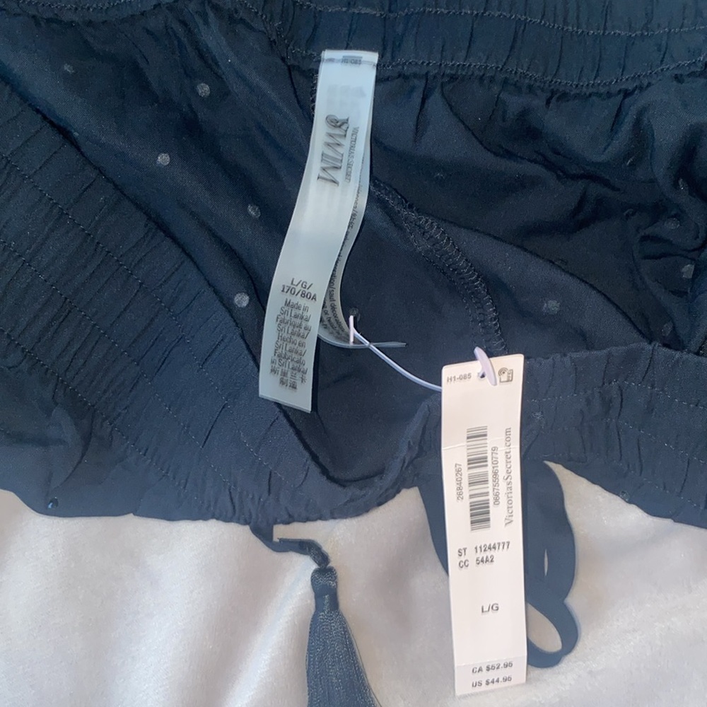 NWT! Victoria’s Secret Swim Rhinestone Cover-Up Shorts with Tassel Trim - Picture 6 of 6